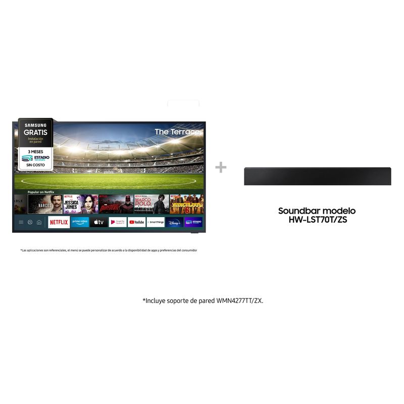 SAMSUNG - Qled 55 The Terrace 4K Uhd Smart