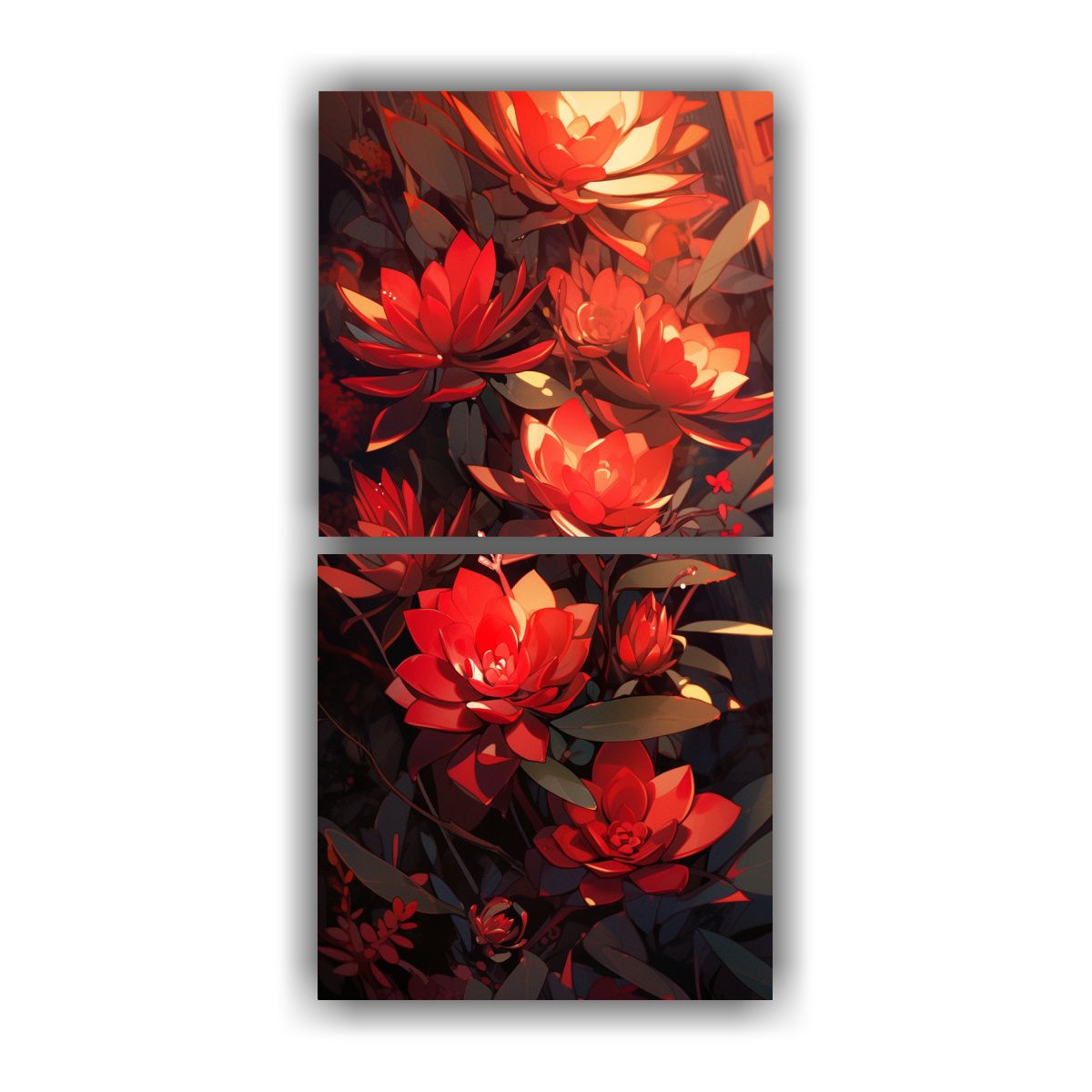 GENERICO - Pinturas Decorativas De Plantas Suculentas En 40x80 Cm