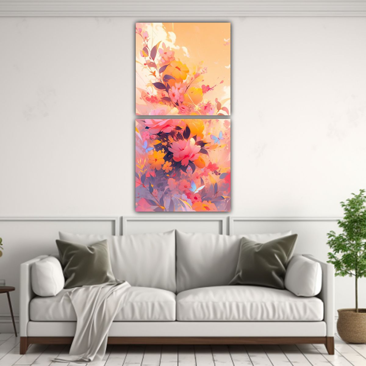 GENERICO - Pinturas Decorativas En Estilo Neonoir En Forma 50x100 Cm