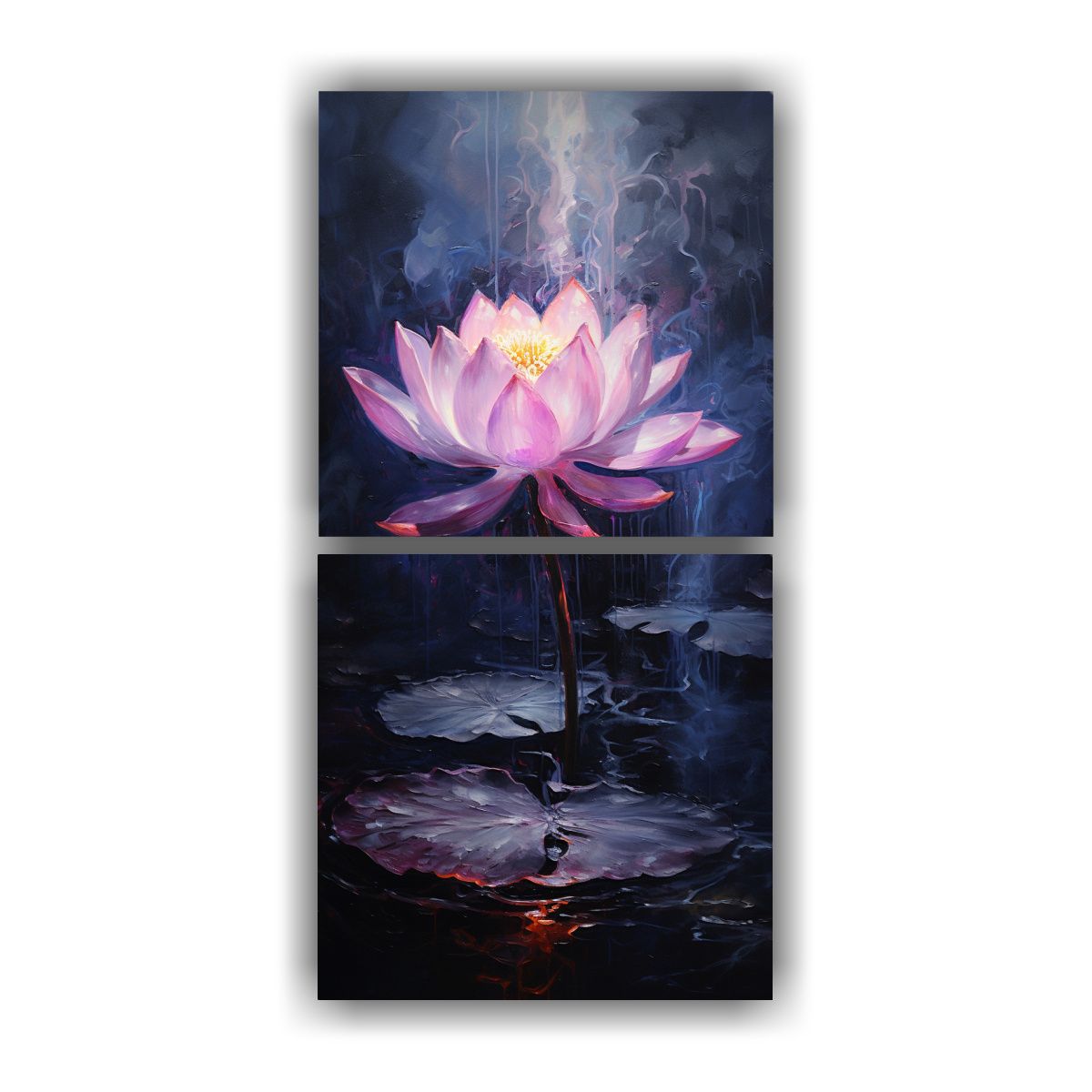 GENERICO - Pinturas Decorativas En Bastidor Con Abstracción 50x100 Cm