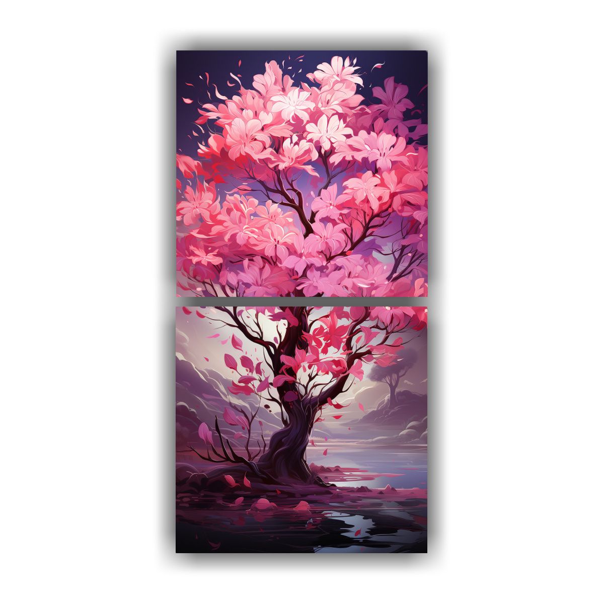 GENERICO - Pinturas Decorativas Juveniles En Colores Rosa Y 60x120 Cm