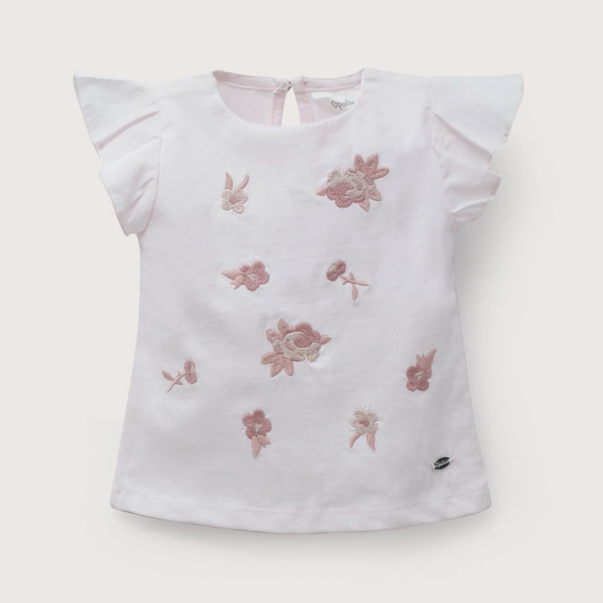 OPALINE - Polera vuelos rosada de niña