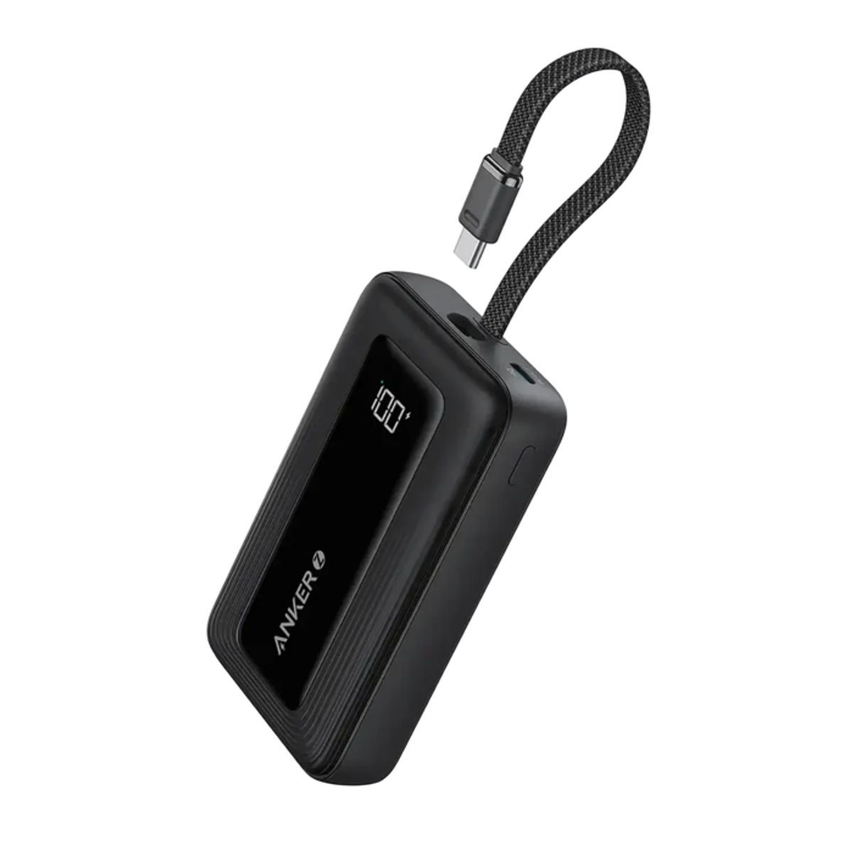 ANKER - Anker A1688H11, Batería Portátil, 10000mAh, 30W, con Cable USB-C, Color Negro
