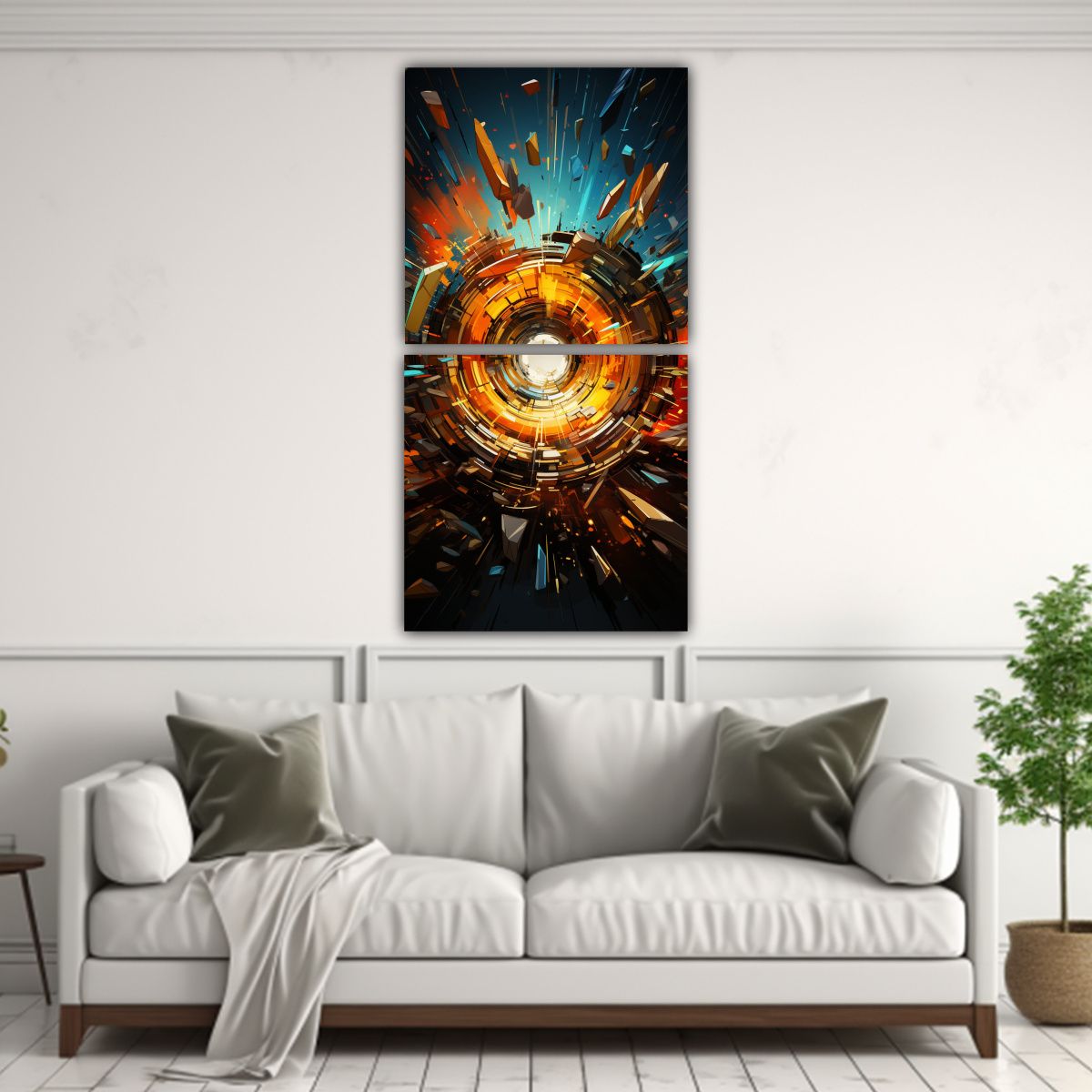 GENERICO - Pintura Decorativa De Alto Impacto Visual De Un 40x80 Cm