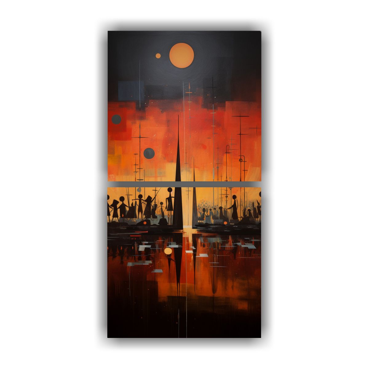 GENERICO - Cuadros Expresión Estética De Ceremonias 50x100 Cm