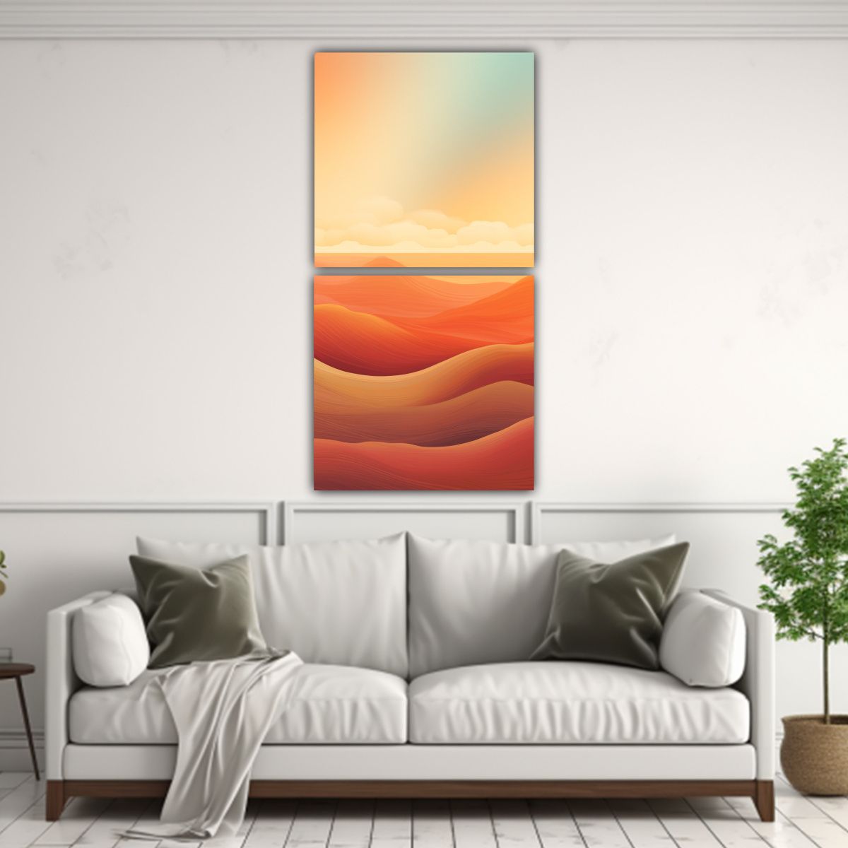 GENERICO - Pintura Decorativa Elegante De Concepto De Lona 50x100 Cm