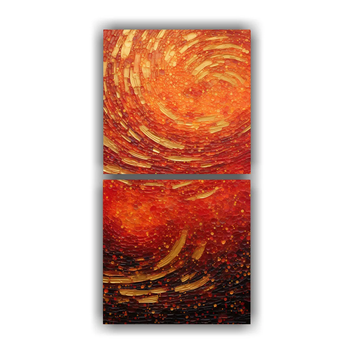GENERICO - Cuadros Modernos Luminosos De Puntos Liquidos En 50x100 Cm