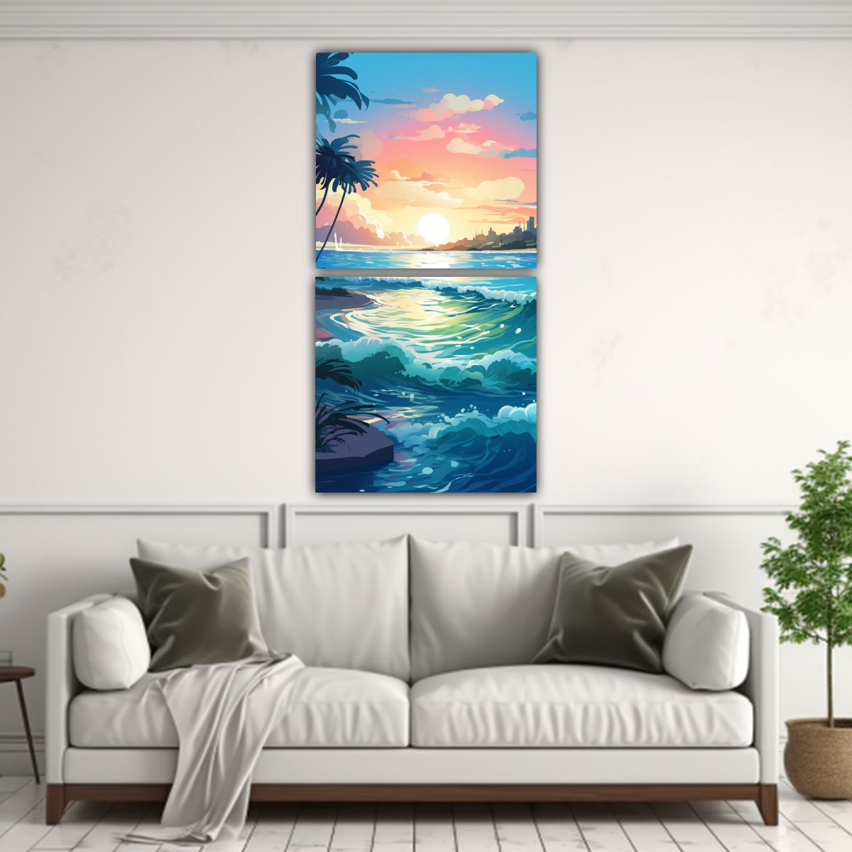 GENERICO - Pinturas De Arte Abstracto De Pared Transición 60x120 Cm