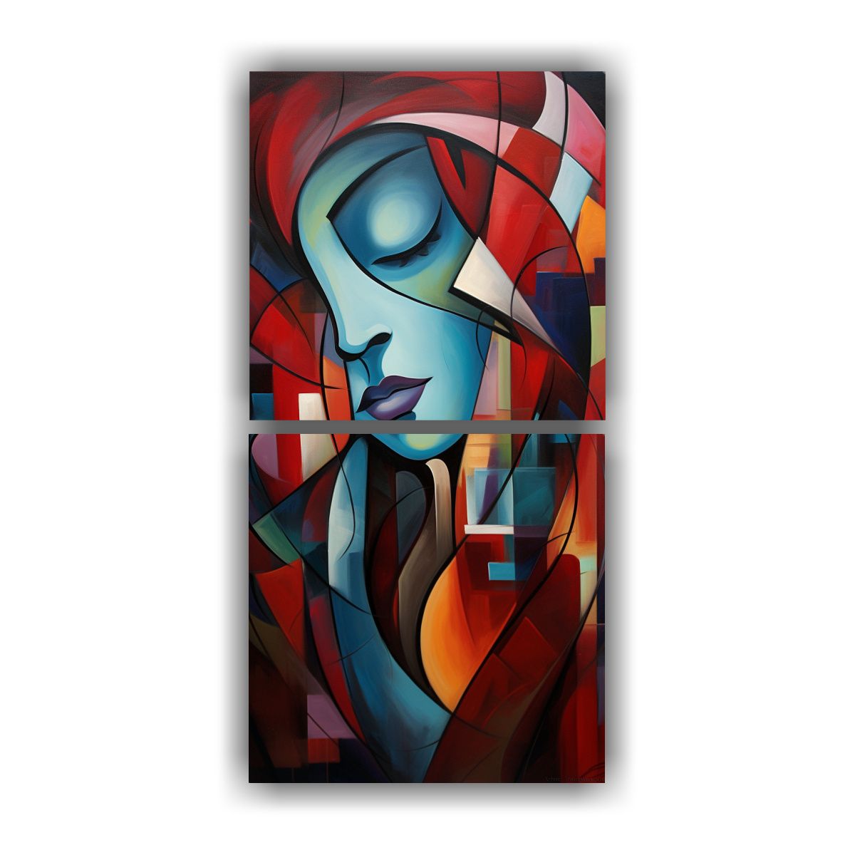 GENERICO - Pinturas Abstractas De Amor En El Espacio 40x80 Cm