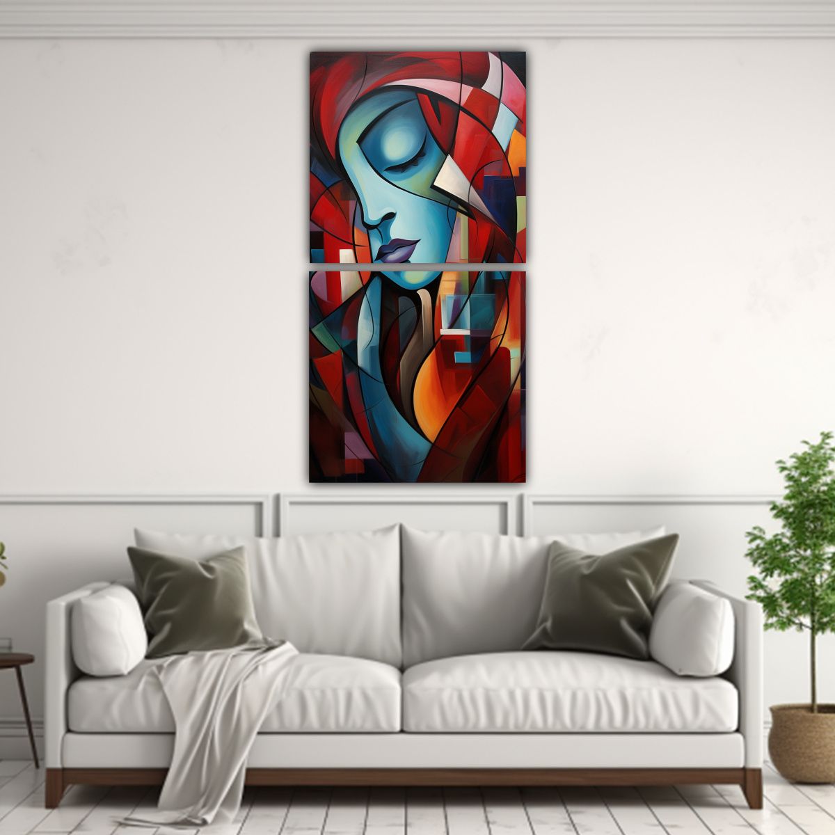 GENERICO - Pinturas Abstractas De Amor En El Espacio 40x80 Cm
