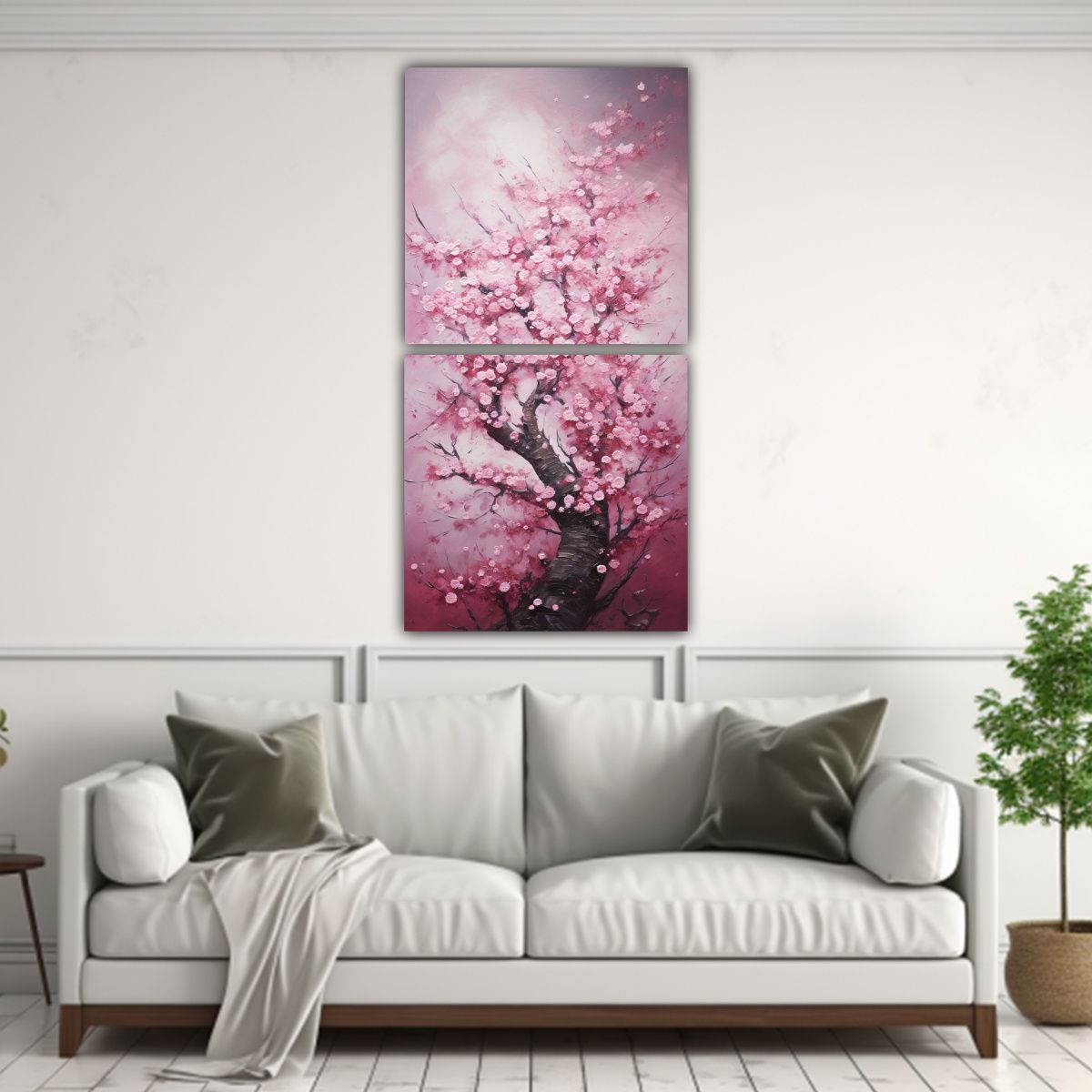 GENERICO - Pintura Abstracta En óleo De Alta Calidad Dos 50x100 Cm
