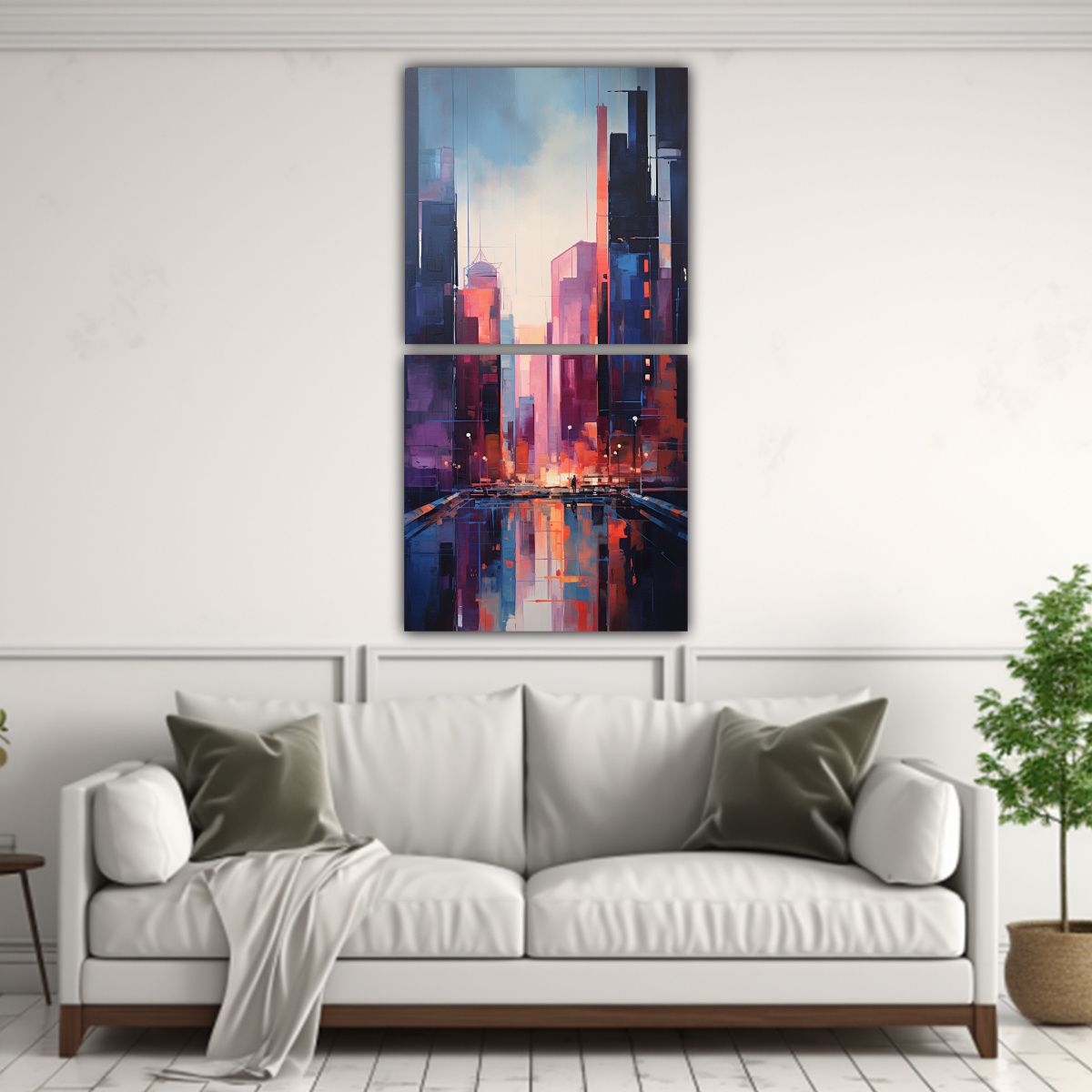 GENERICO - Pinturas Abstractas Dinámicas Para Decoración 60x120 Cm