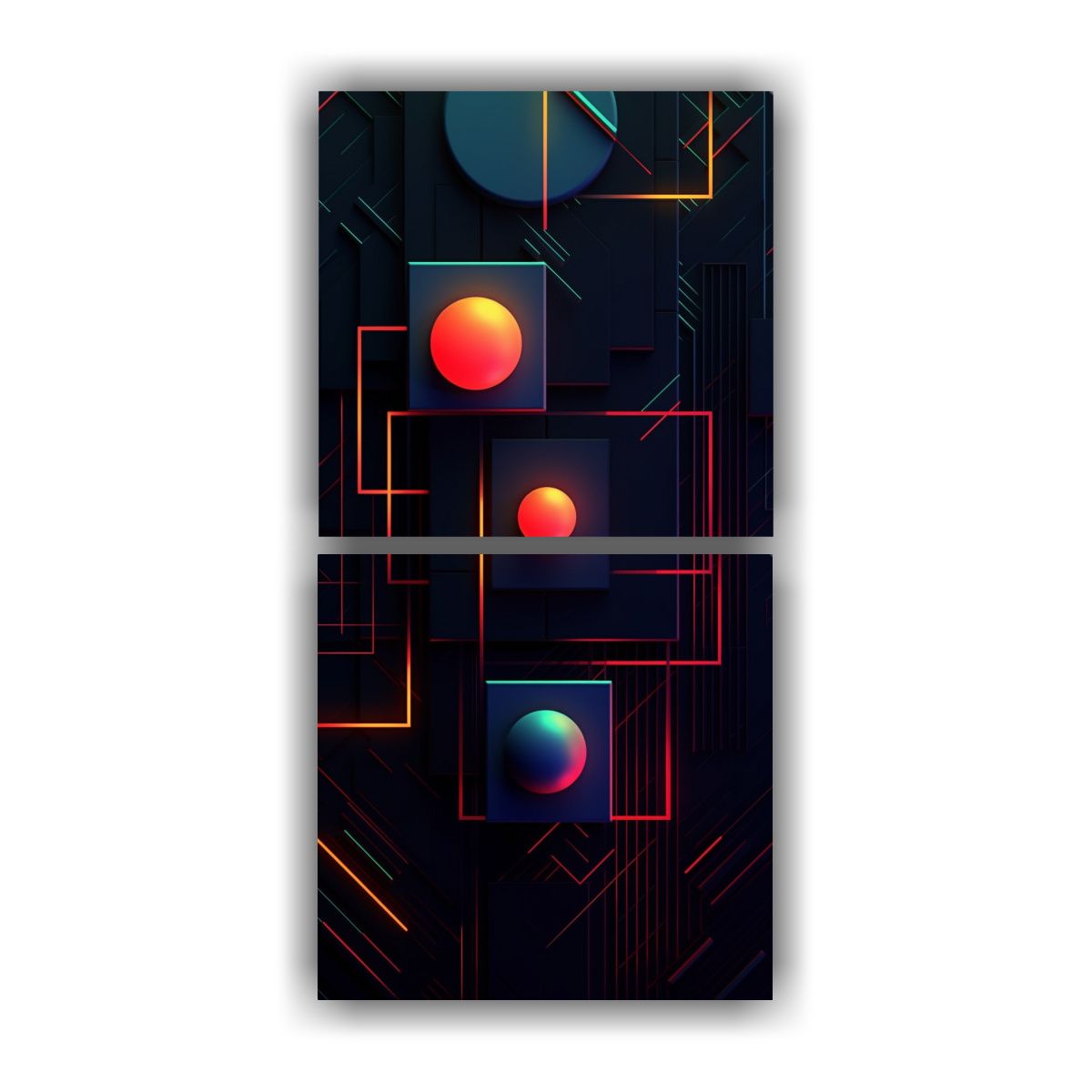 GENERICO - Pinturas Decorativas En Estilo Minimalista Con 60x120 Cm