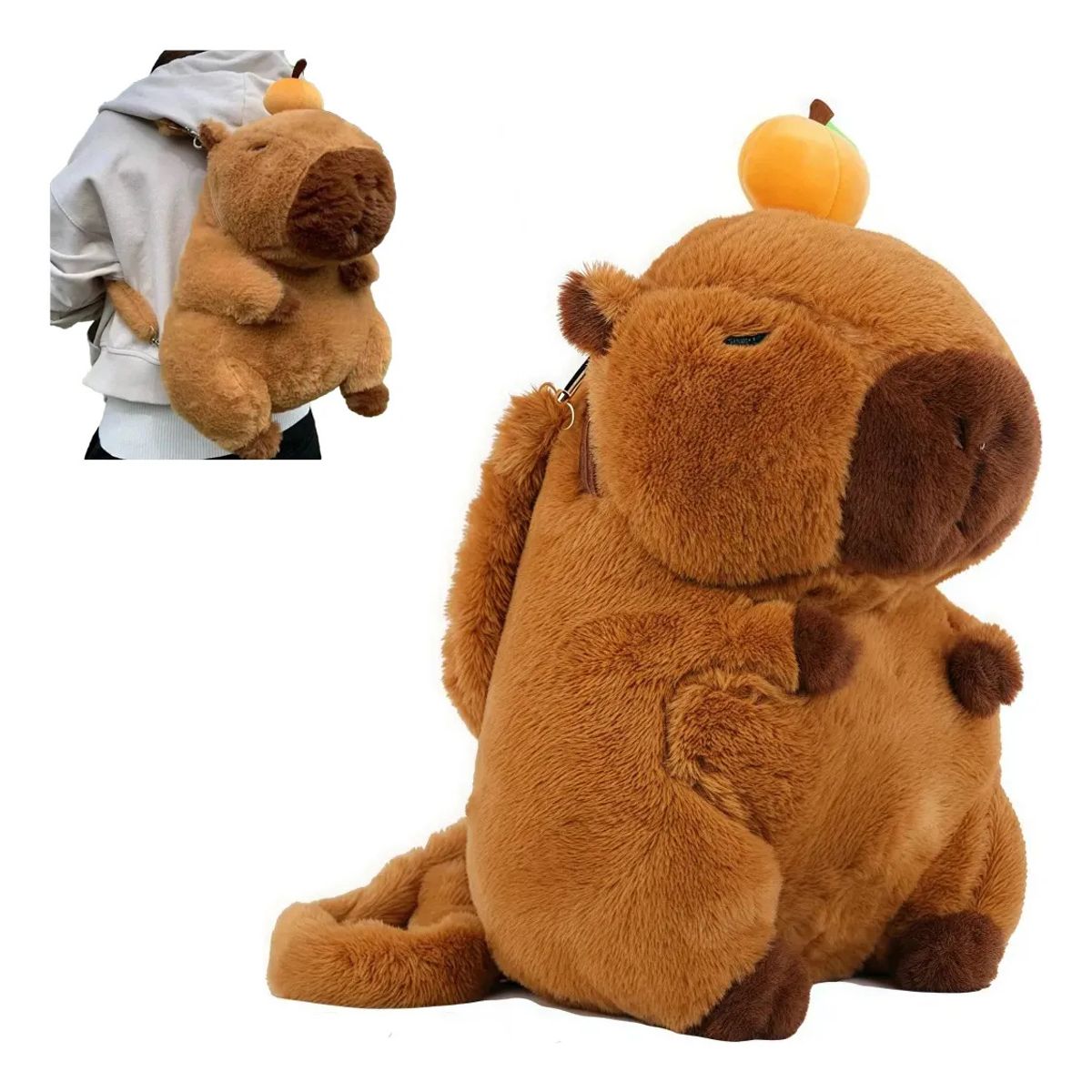 KUANGYE - Mochila Capibara Backpack Carpicho Capybara Peluche 35 Cm