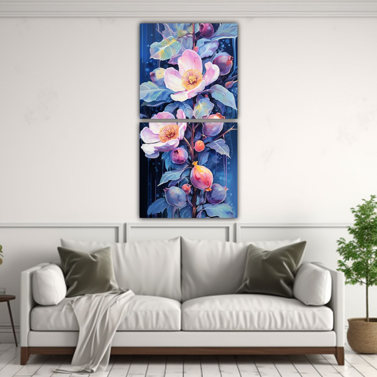 GENERICO - Cuadro De Alta Calidad Figura De Árbol En 20x40 Cm