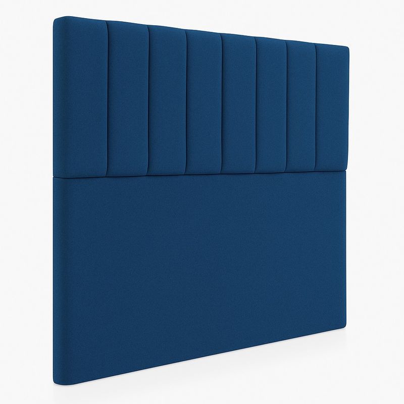 GENERICO - Respaldo De Cama 1.5 Plazas Turín Azul Francia