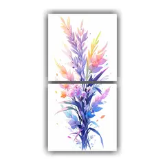 GENERICO - Conjunto 2 Lienzos Colores Para Cocina Con Granos 20x40 Cm