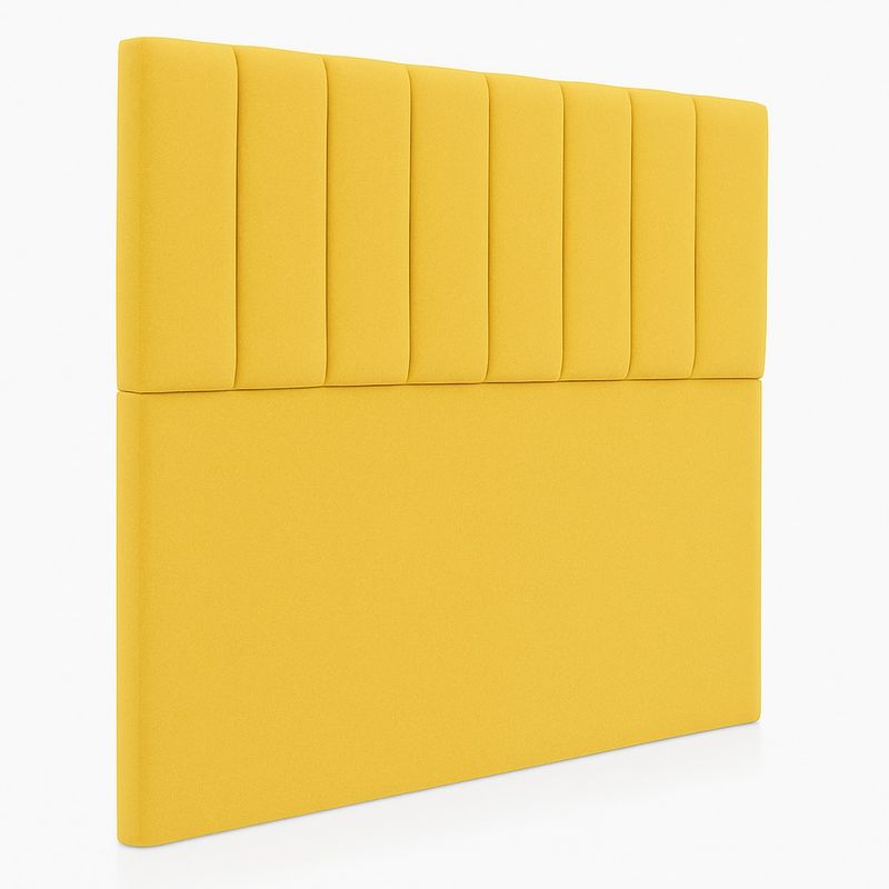 GENERICO - Respaldo De Cama 1.5 Plazas Turín Amarillo