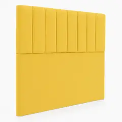 GENERICO - Respaldo De Cama 1.5 Plazas Turín Amarillo