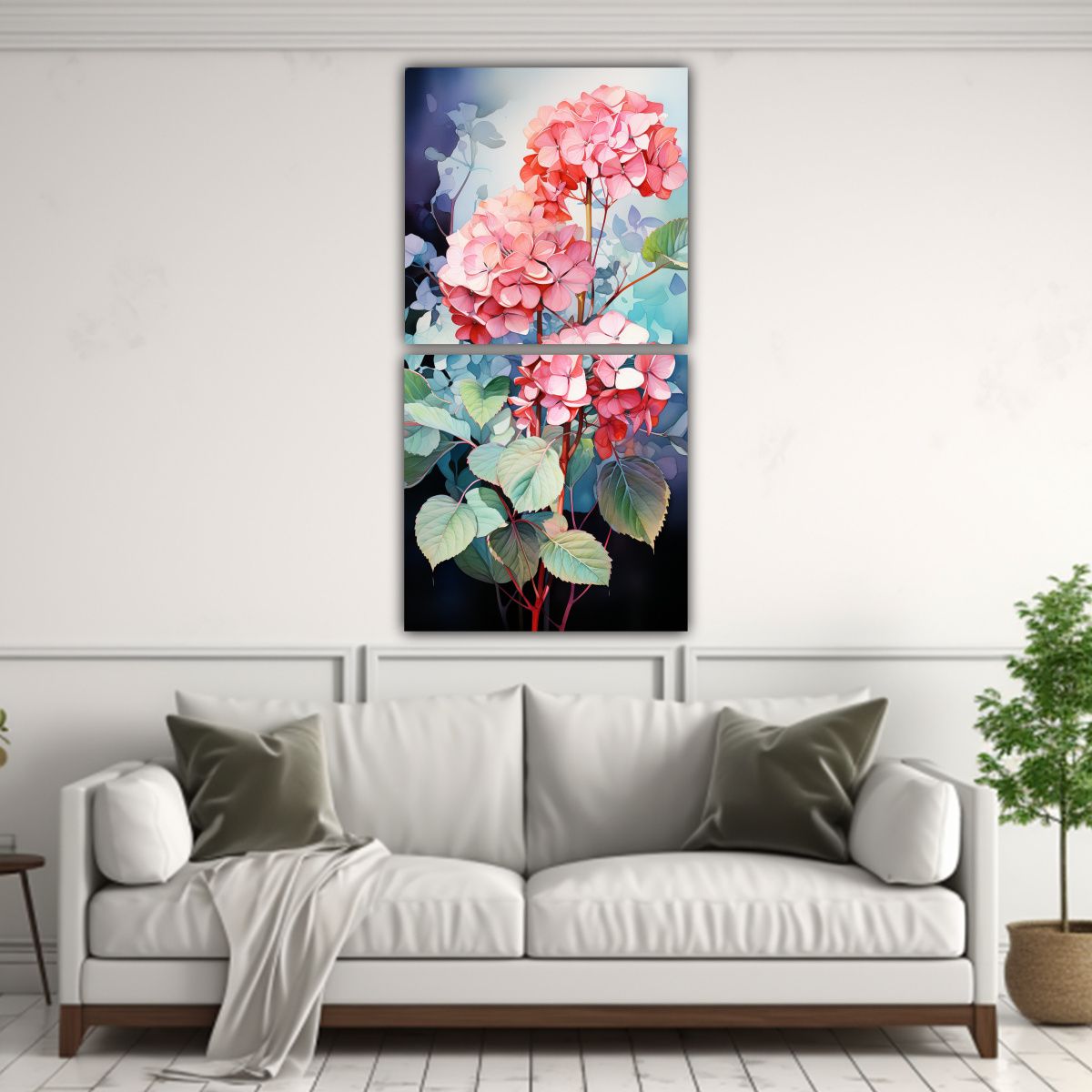 GENERICO - Cuadros Vintage De Lona Para Sala Con Pintura 40x80 Cm