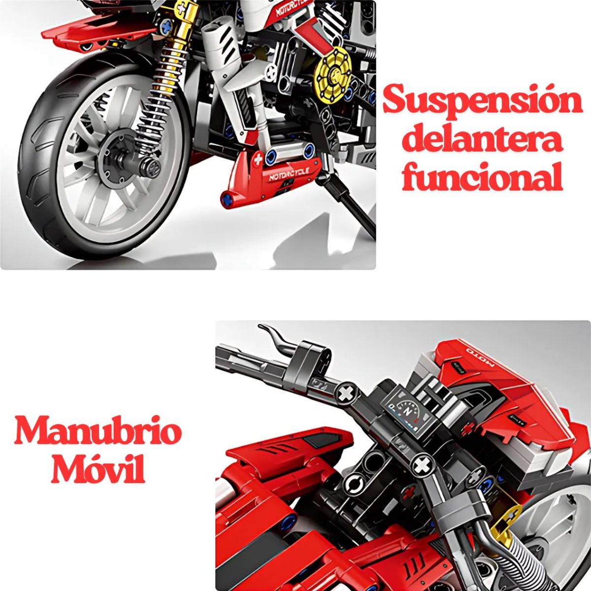 MOBIL - Moto Naked Deportiva Set De Construcción 467 Piezas