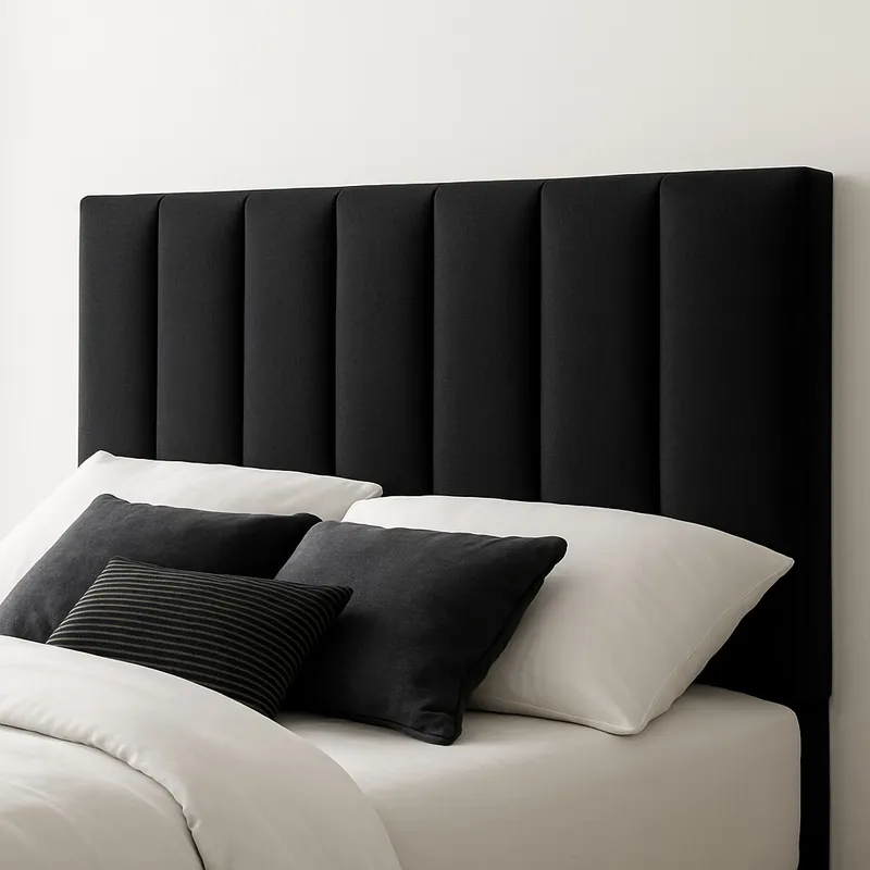 GENERICO - Respaldo De Cama 1.5 Plazas Turín Negro