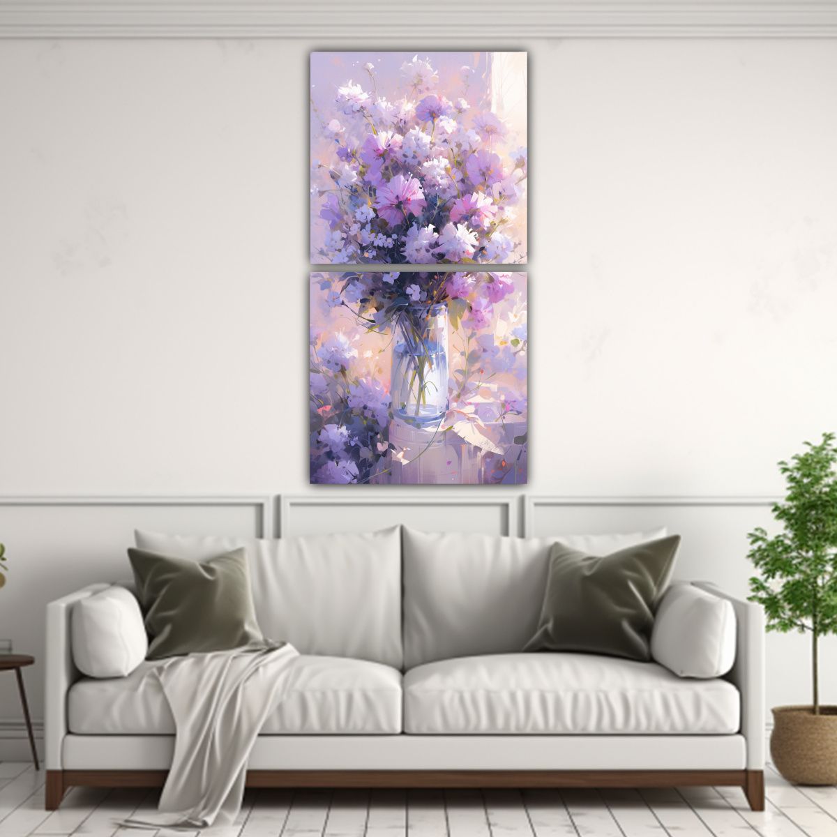 GENERICO - Artes De Pared Alta Calidad Armonía Cromática 50x100 Cm