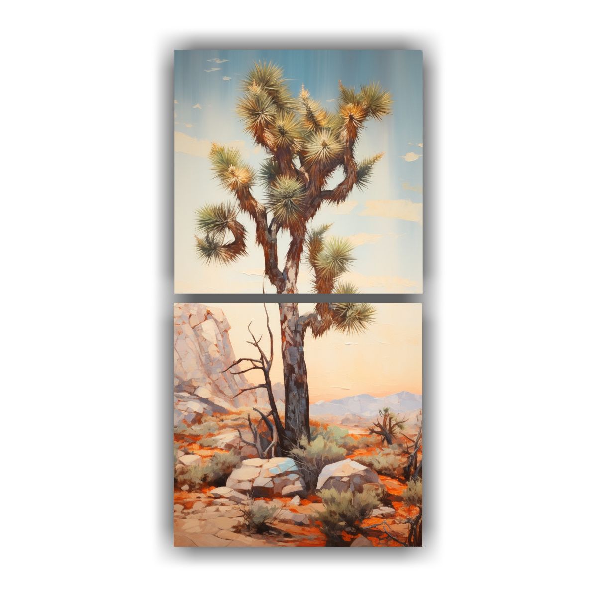 GENERICO - Conjunto 2 Lienzos Moderno Linda Pintura 40x80 Cm