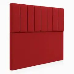 GENERICO - Respaldo De Cama 1.5 Plazas Turín Rojo