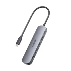 ANKER - Hub USB-C 5 en 1 HDMI 4K 30Hz PD 90W USB Gris