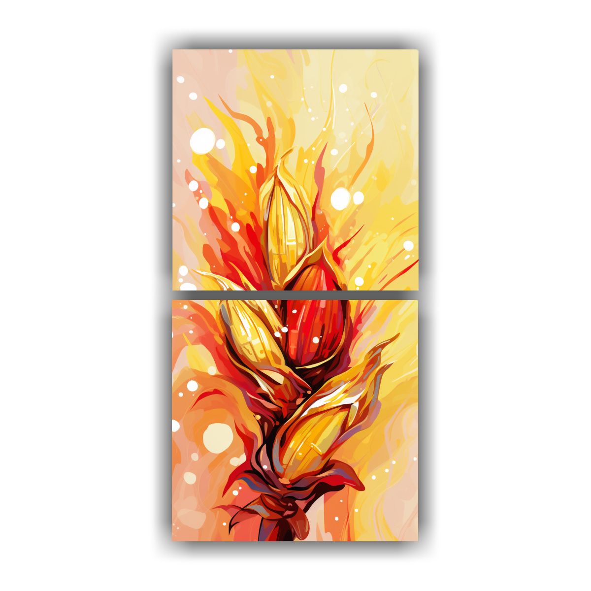 GENERICO - Pinturas Decorativas De Dos Composiciones 50x100 Cm