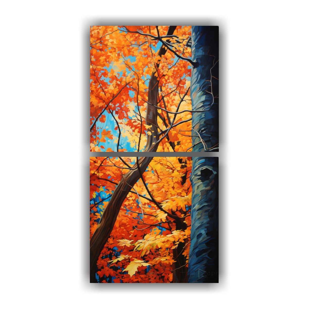 GENERICO - Arte De Pared Colores Regalo Árboles De Arce 20x40 Cm
