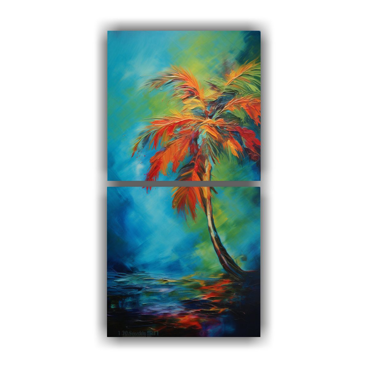 GENERICO - Arte De Pared De Alta Calidad Pintura Abstracta 20x40 Cm