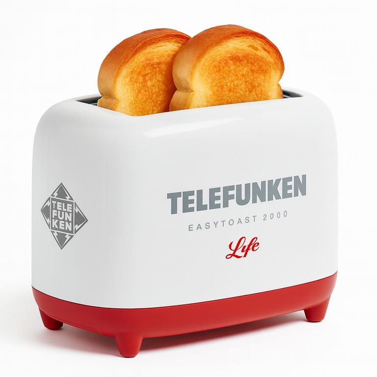 TELEFUNKEN Tostadora de Pan Dual 3en1 720W EasyToast-2000