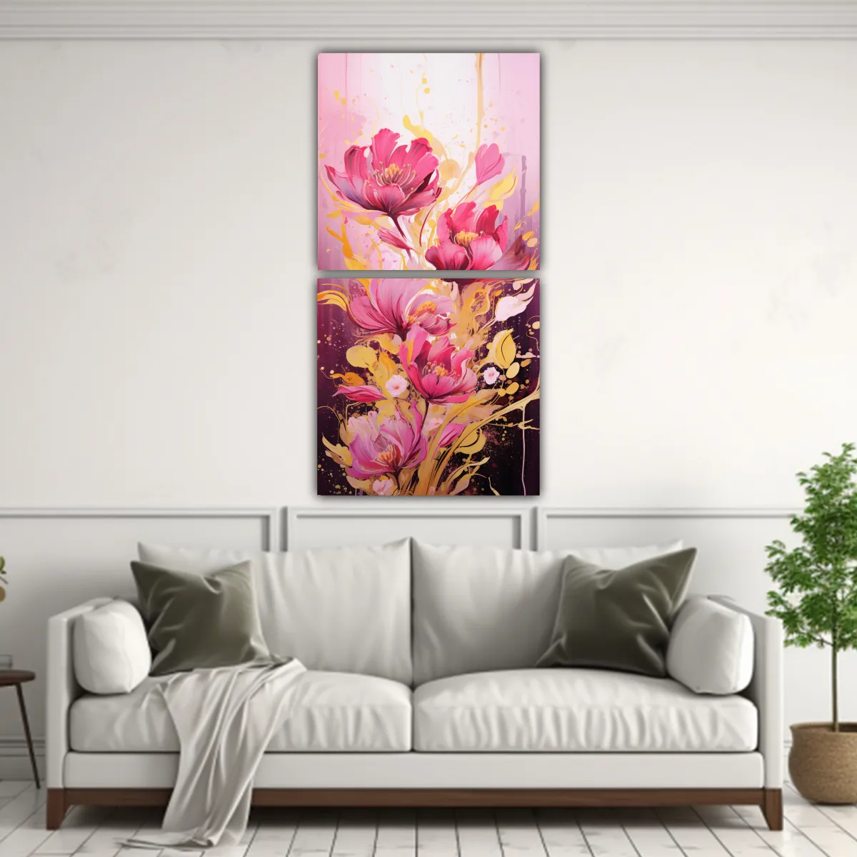 GENERICO - Pinturas Decorativas En Estilo Neonoir Con 40x80 Cm