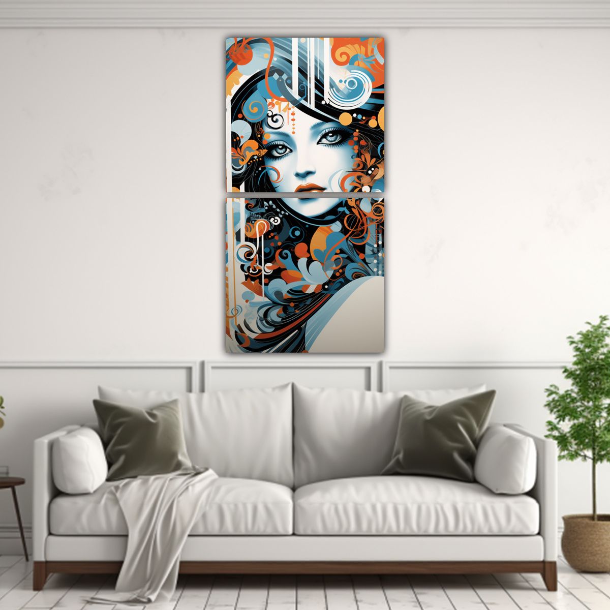 GENERICO - Pinturas Decorativas Inspiradas En El Arte 20x40 Cm