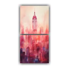 GENERICO - Pinturas Decorativas Elegantes De Manhattan Con 20x40 Cm