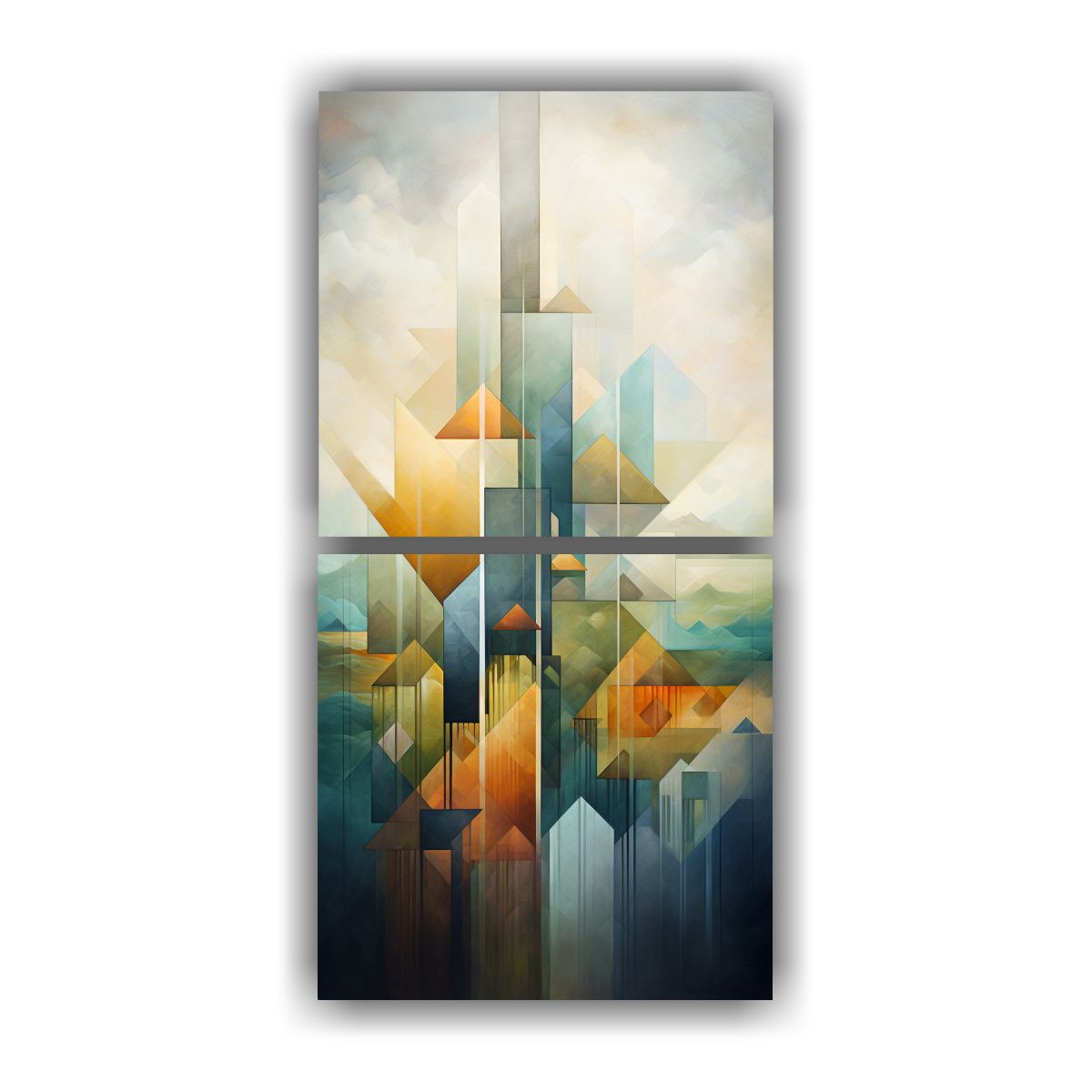 GENERICO - Cuadros De Inspiración Belleza Paisaje Abstracto 30x60 Cm