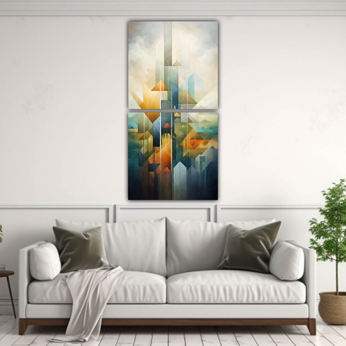 GENERICO - Cuadros De Inspiración Belleza Paisaje Abstracto 30x60 Cm