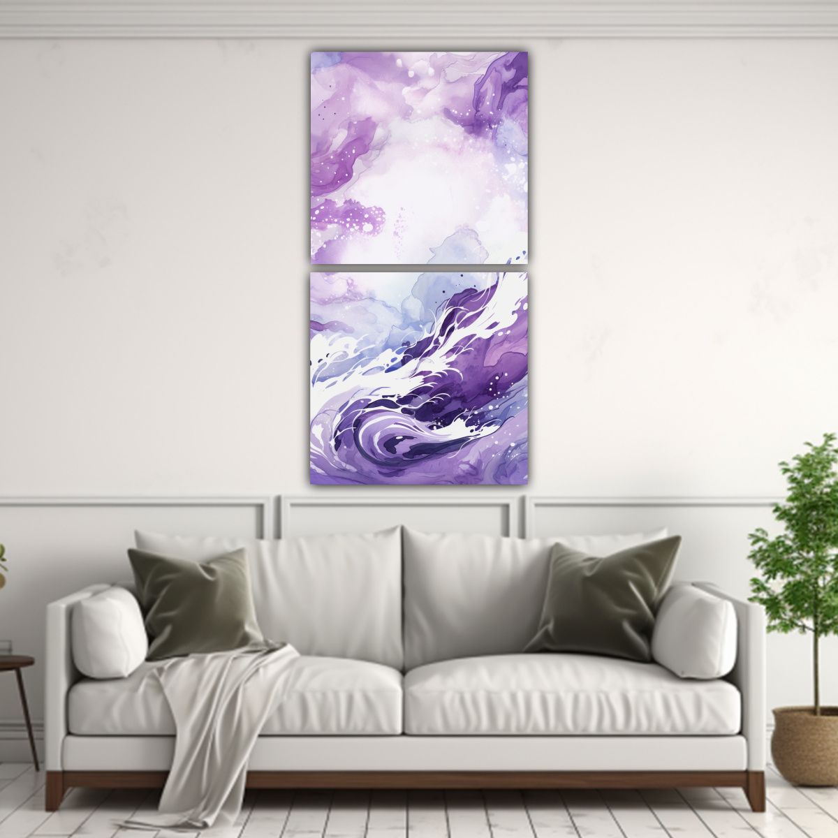 GENERICO - Conjunto De Pinturas Decorativas En Bastidor 60x120 Cm