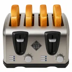 TELEFUNKEN - Tostador Eléctrico Doble 4en1 Easy Toast Pro Inox 1450W