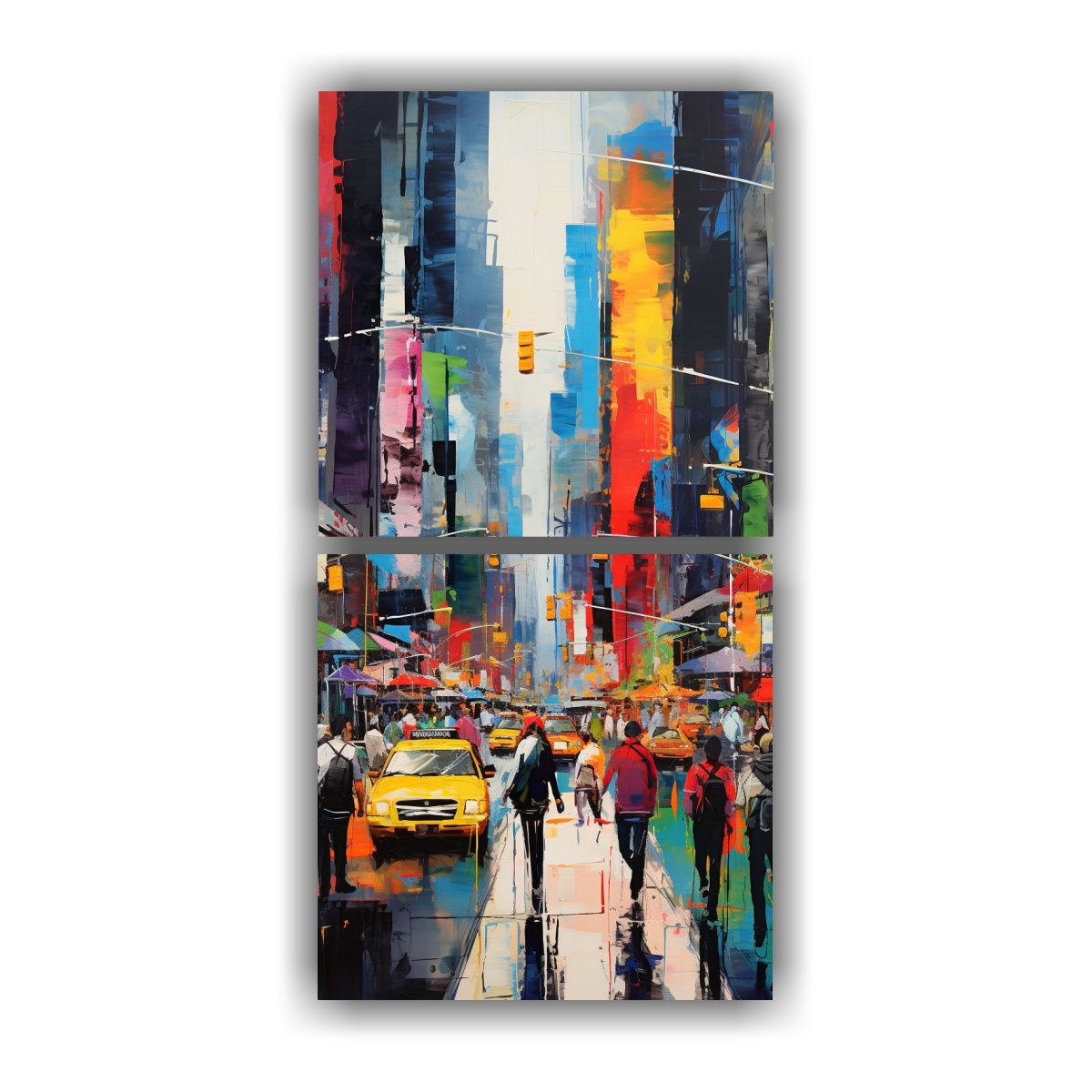 GENERICO - Pinturas Decorativas De Movimiento En Lienzo 20x40 Cm