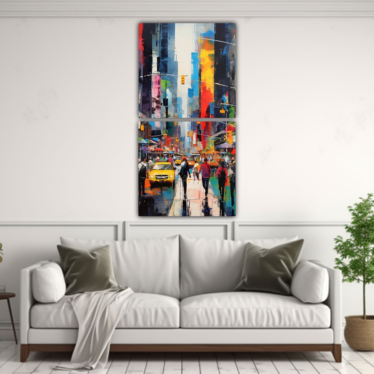 GENERICO - Pinturas Decorativas De Movimiento En Lienzo 20x40 Cm