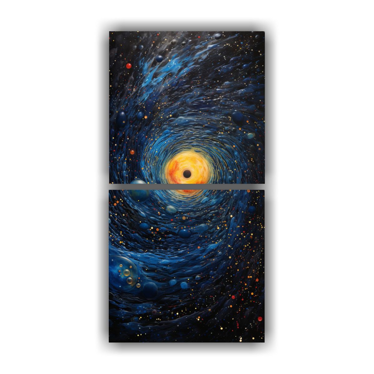 GENERICO - Pinturas Cósmicas Para La Cocina Dos 50x100 Cm