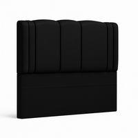 Respaldo De Cama 1.5 Plazas Milano Negro