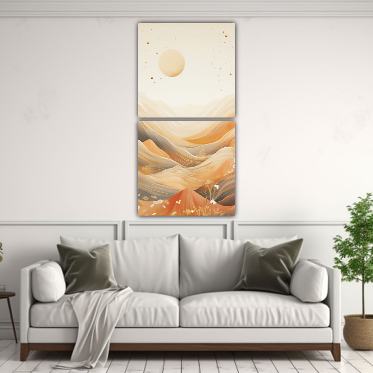 GENERICO - Composiciones De Montaña Con Estilo Elegante 40x80 Cm