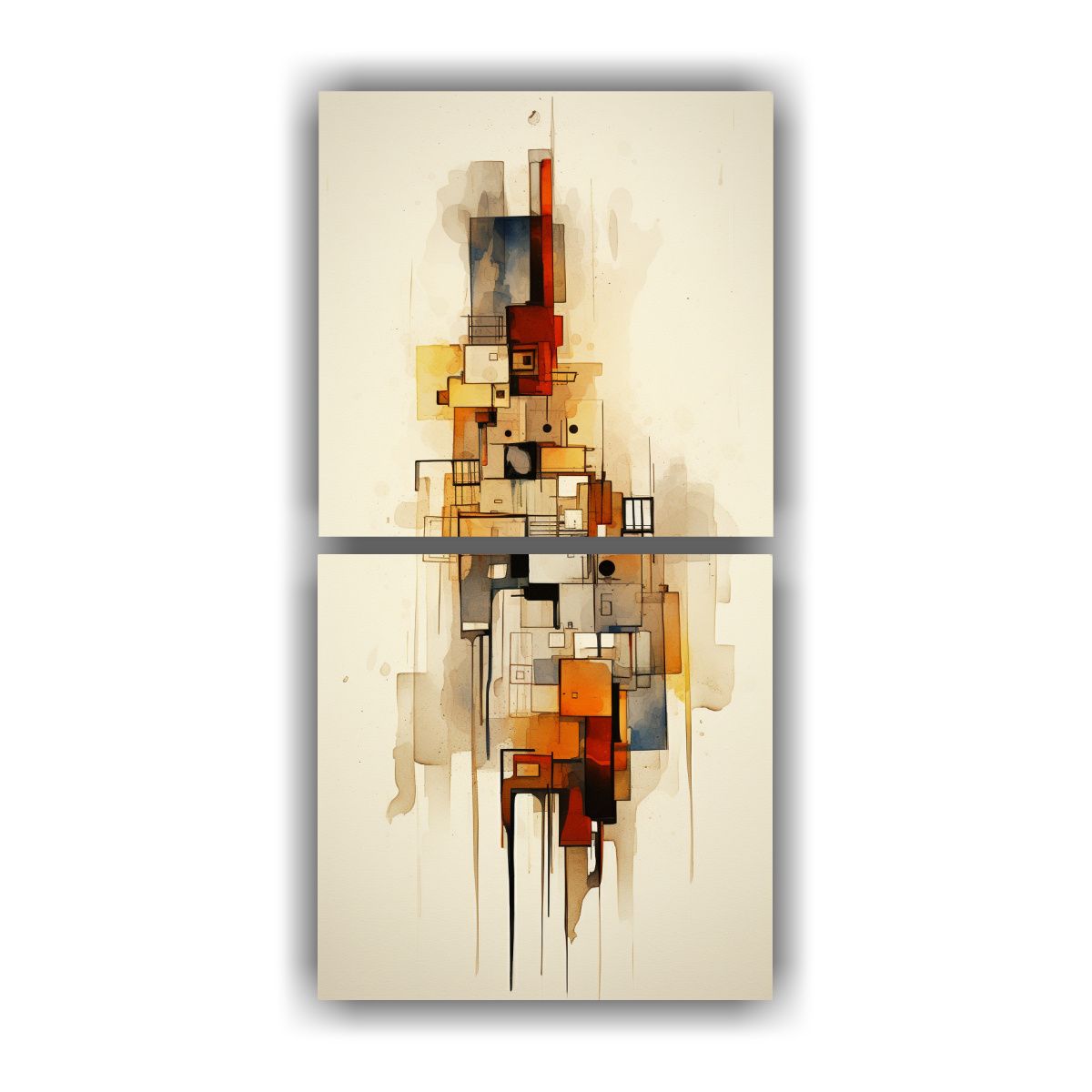 GENERICO - Cuadros De Cocina Surrealista Abstracta Y 20x40 Cm