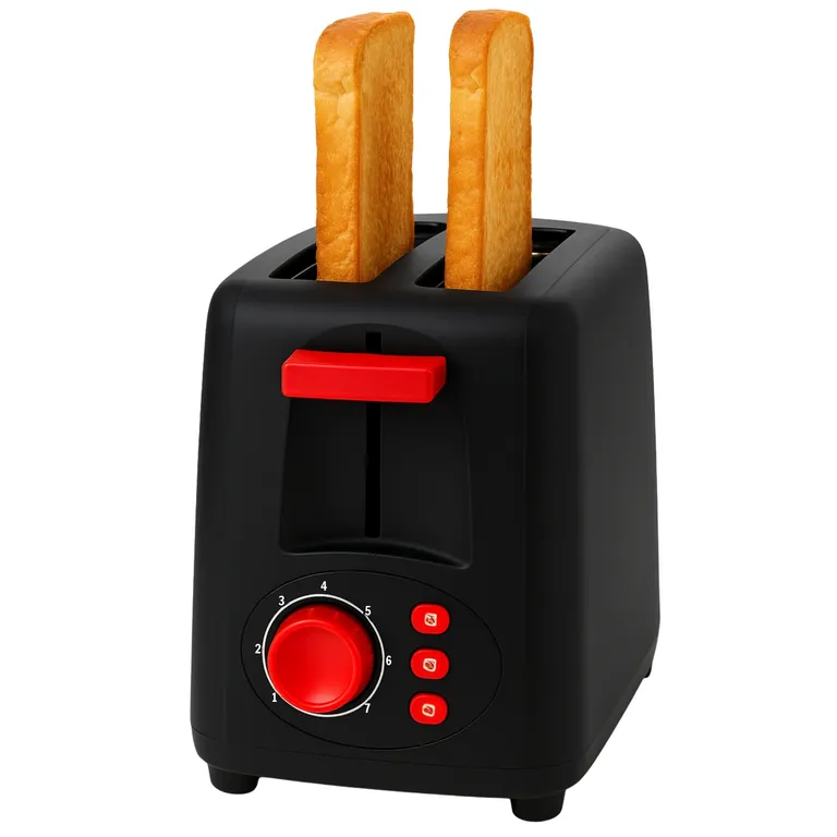 TELEFUNKEN Tostador de Pan Eléctrico 900W Easy Toast 4500 Black 3en1