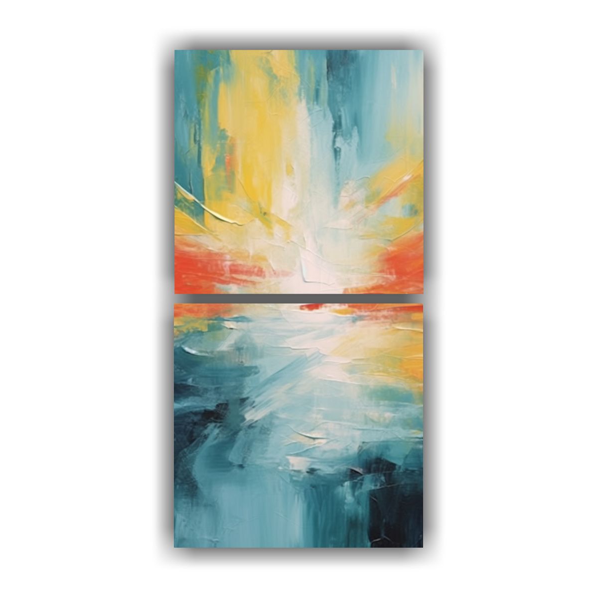 GENERICO - Pinturas Decorativas Estilo Mural Abstracto 40x80 Cm