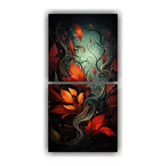 GENERICO - Pinturas Decorativas Minimalistas Dream Leaves 20x40 Cm